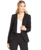 Calvin Klein Multi-zip Open-front Blazer