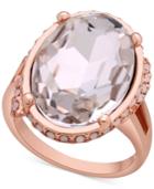 Guess Oval Crystal Cocktail Ring