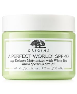 Origins A Perfect World Spf 40 Age Defense Moisturizer With White Tea, 1.7 Oz