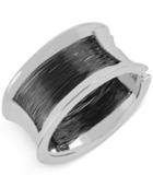 Robert Lee Morris Soho Silver-tone Wire-wrap Bangle Bracelet