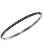 Effy Black Diamond Bangle Bracelet (3/4 Ct. T.w.) In 14k White Gold