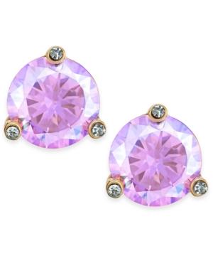 Kate Spade New York Gold-tone Pastel Crystal Stud Earrings