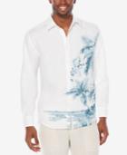 Cubavera Men's 100% Linen Blend Print Shirt
