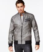 Guess Quilted Faux-leather Bomber Jacket