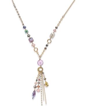 C.a.k.e. By Ali Khan Gold-tone Long Tassel Beaded Necklace
