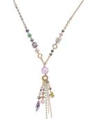 C.a.k.e. By Ali Khan Gold-tone Long Tassel Beaded Necklace