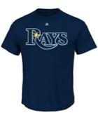 Majestic Men's Tampa Bay Rays Team Wordmark T-shirt