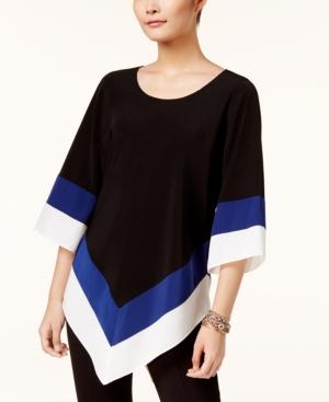 Alfani Colorblocked V-hem Tunic, Created For Macy's