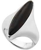 Nambe Smoky Quartz (18 X 11 X 5mm) Marquise Ring In Sterling Silver, Created For Macy's