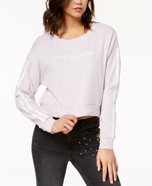 Ultra Flirt Juniors' Cropped Varsity Sweatshirt