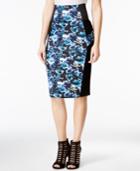 Marilyn Monroe Juniors' Printed Midi Pencil Skirt