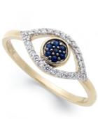 Yellora Diamond Evil Eye Ring (1/6 Ct. T.w.)