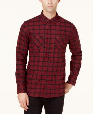 Tommy Hilfiger Men's Clyde Windowpane Shirt