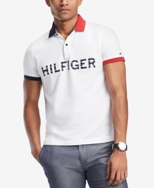 Tommy Hilfiger Men's Mario Custom-fit Logo-print Polo