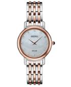 Seiko Women's Diamond-accent Two-tone Stainless Steel Bracelet Watch 29.5mm, Created For Macy's