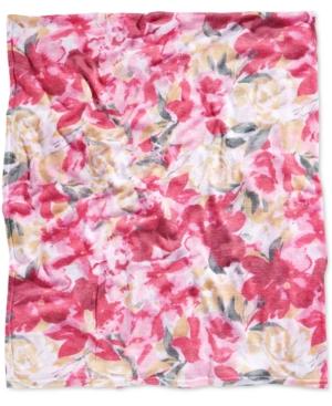 Collection Xiix Watercolor Floral Batwing Poncho