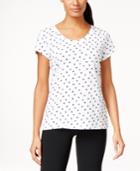 Style & Co. Sport Petite Printed T-shirt, Only At Macy's