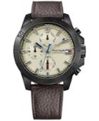 Tommy Hilfiger Men's Cool Sport Watch Brown Leather Strap Watch 46mm 1791164