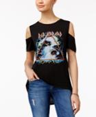 Freeze 24-7 Juniors' Def Leppard Off-the-shoulder Graphic T-shirt