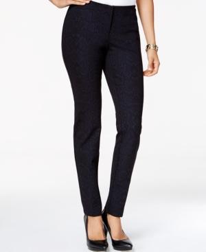 Alfani Snakeskin-print Skinny Pants, Only At Macy's