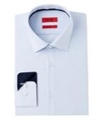 Hugo Boss Men's Classic/regular Fit Blue Stripe Dress Shirt