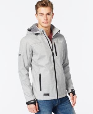 Point Zero Hooded Textured Polar Fleece Jacket