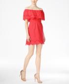 Kensie Crochet-trim Off-the-shoulder Dress
