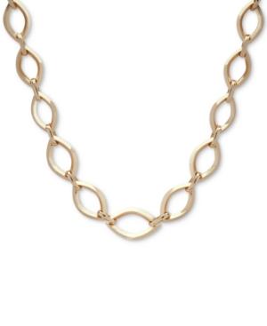 Anne Klein Gold-tone Large Link Collar Necklace