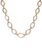 Anne Klein Gold-tone Large Link Collar Necklace