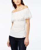 Tommy Hilfiger Flounce Lace-trim Top