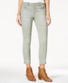 Jessica Simpson Juniors' Forever Rolled Pink Wash Super-skinny Jeans