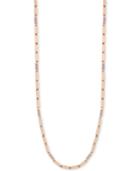 Vince Camuto Rose Gold-tone Rectangular And Pave Bar Long Length Necklace