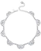 Kate Spade New York Silver-tone Crystal Scalloped Collar Necklace