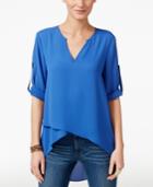 Karen Kane High-low Crossover Top