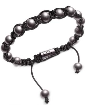 Steve Madden Men's Black Cord Bracelet