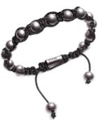 Steve Madden Men's Black Cord Bracelet