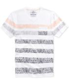 American Rag Men's Cobblestone Stripe V-neck T-shirt, Only At Macy's