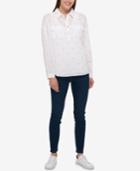 Tommy Cotton Star-embroidered Shirt, Created For Macy's