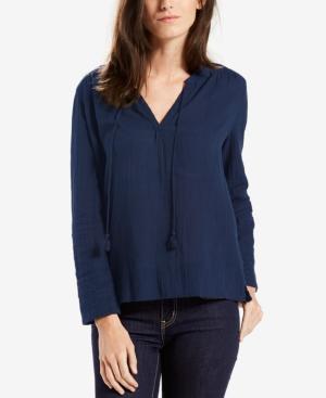 Levi's Cher Embroidered Peasant Top