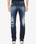 Buffalo David Bitton Men's Distressed & Sanded Slim Straight Fit Jeans