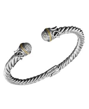 Balissima By Effy Diamond Bangle (1/4 Ct. T.w.) In 18k Gold And Sterling Silver
