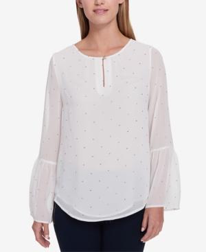 Tommy Hilfiger Embellished Illusion Top, Created For Macy's