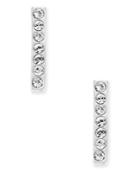 Kate Spade New York Rose Gold-tone Crystal Bar Stud Earrings