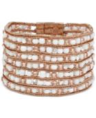 Kenneth Cole New York Wide Beaded Magnetic Bracelet