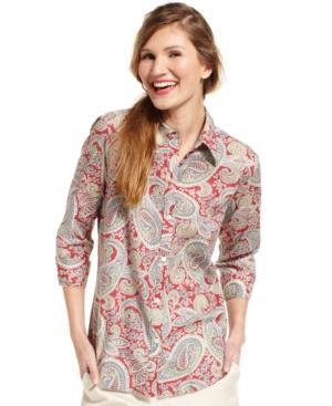 American Living Paisley-print Button-down Shirt