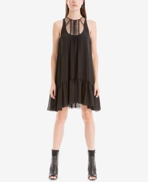 Max Studio London Lace-contrast Trapeze Dress