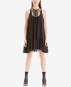 Max Studio London Lace-contrast Trapeze Dress