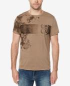 Buffalo David Bitton Men's Splatter Logo-print T-shirt