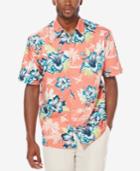 Cubavera Men's 100% Floral-print Shirt