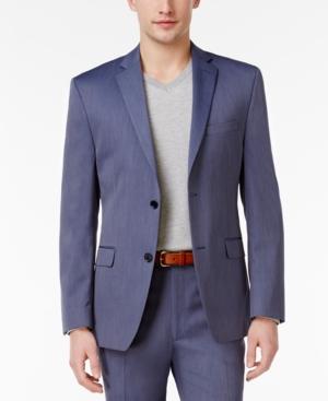 Alfani Men's Slim-fit Light Blue Tic Jacket, Only At Macy's